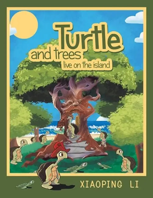 Turtle and trees live on the island by Xiaoping Li