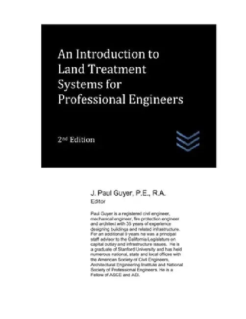 An Introduction to Land Treatment Systems for Professional Engineers by J. Paul Guyer