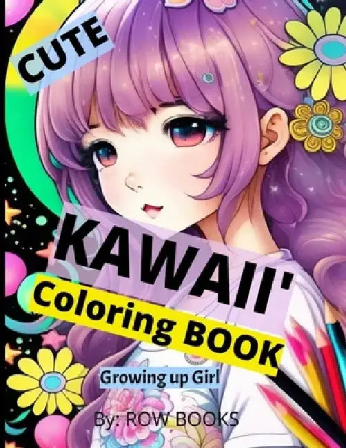 Cute Kawaii Coloring Book: Growing up Girl by Row Books