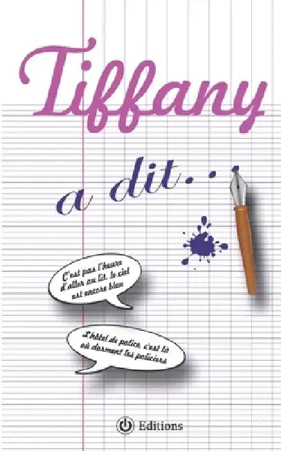 Tiffany A Dit: Les adis des zébrules by Input Output