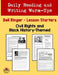 Daily Reading and Writing Warm-Ups Civil Rights and Black History Themed by Theresa Chapi