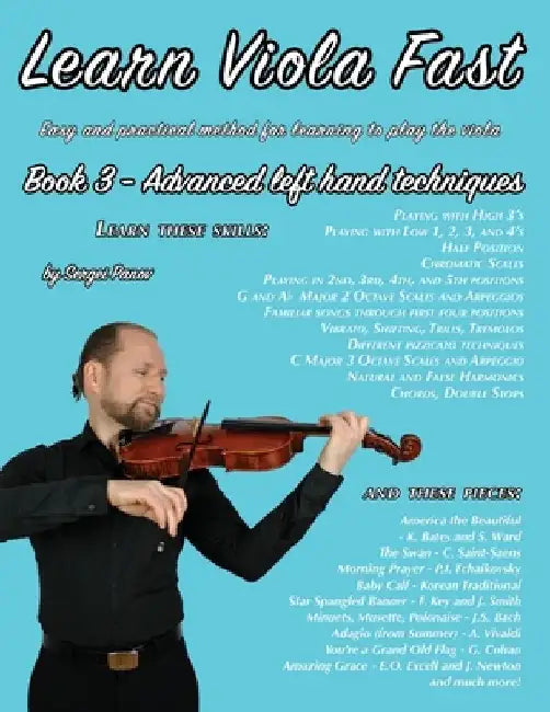 Learn Viola Fast Book 3: Easy and practical method for learning to play the viola by Jessica Priscilla Caceda