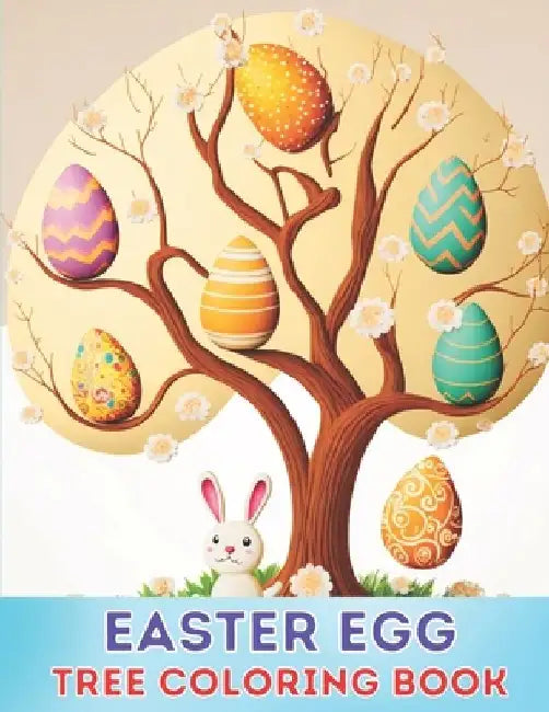 Easter Egg Tree Coloring Book: Easter egg tree gift for woman, men, family, teens, kids and friends by Jennife Color Cafe