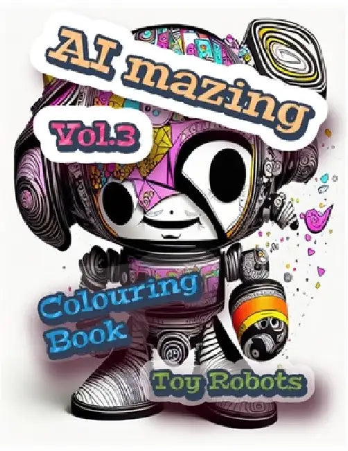 AI Mazing Volume 3 Colouring Book: Toy Robots by Jose Ruiz