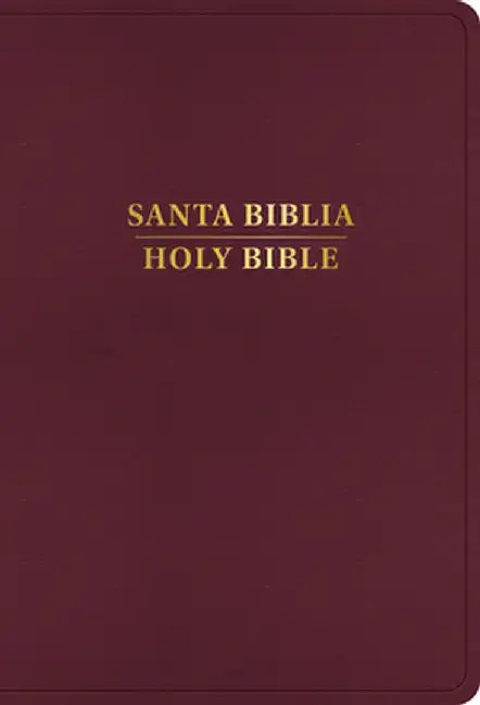 Rvr 1960/KJV Biblia Bilingüe Letra Grande, Borgoña Imitación Piel, Con Índice (2024 Ed.) by B&h Español Editorial