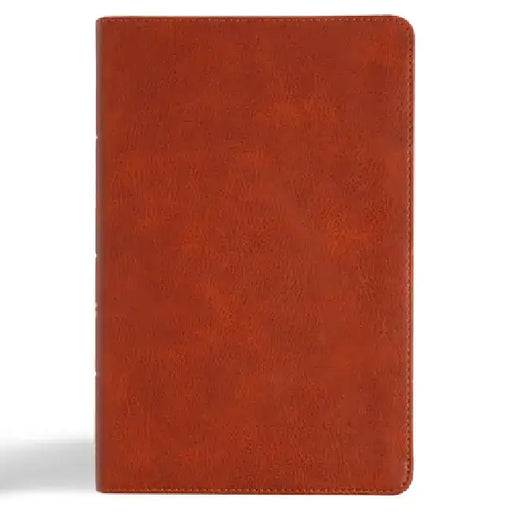CSB Large Print Personal Size Reference Bible, Digital Study Edition, Burnt Sienna Leathertouch by Csb Bibles by Holman