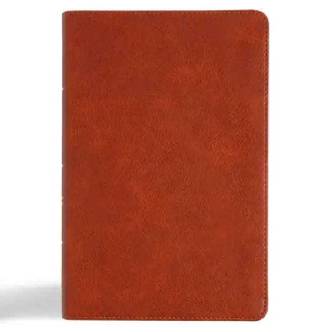 CSB Large Print Personal Size Reference Bible, Digital Study Edition, Burnt Sienna Leathertouch by Csb Bibles by Holman