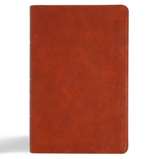 CSB Large Print Personal Size Reference Bible, Digital Study Edition, Burnt Sienna Leathertouch, Indexed by Csb Bibles by Holman