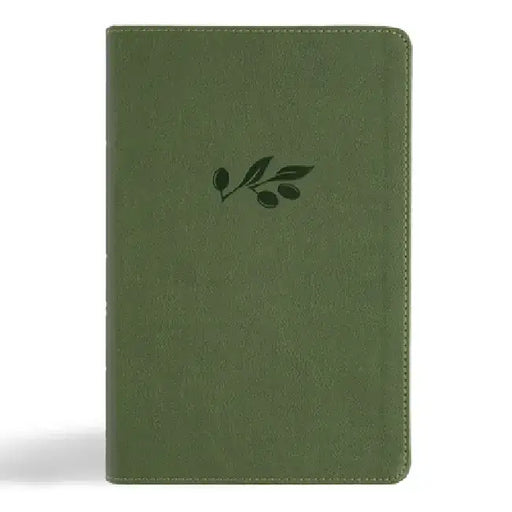 CSB Large Print Personal Size Reference Bible, Digital Study Edition, Olive Leathertouch by Csb Bibles by Holman