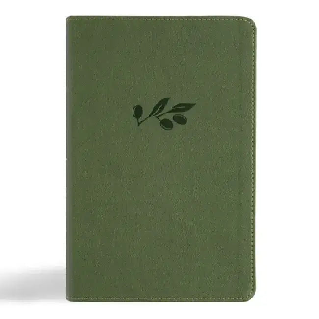 CSB Large Print Personal Size Reference Bible, Digital Study Edition, Olive Leathertouch by Csb Bibles by Holman