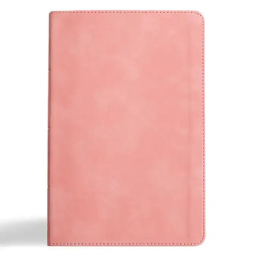 CSB Thinline Bible, Blush Suedesoft Leathertouch by Csb Bibles by Holman