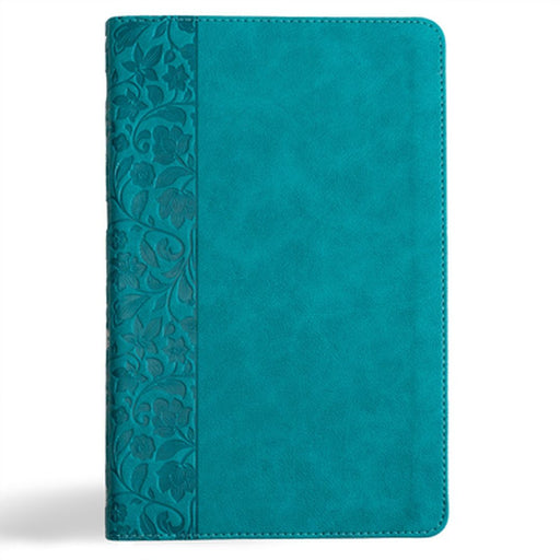 CSB Thinline Bible, Teal Leathertouch by Csb Bibles by Holman