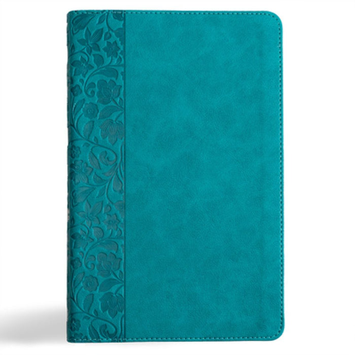 CSB Thinline Bible, Teal Leathertouch by Csb Bibles by Holman