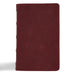 CSB Personal Size Bible, Holman Handcrafted Collection, Marbled Burgundy Premium Calfskin by Csb Bibles by Holman
