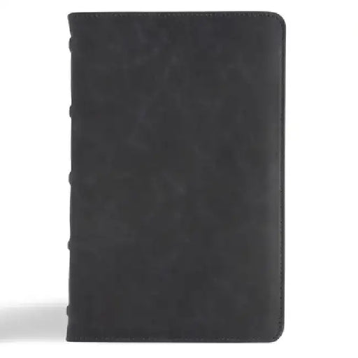 CSB Personal Size Bible, Holman Handcrafted Collection, Marbled Slate Premium Calfskin by Csb Bibles by Holman