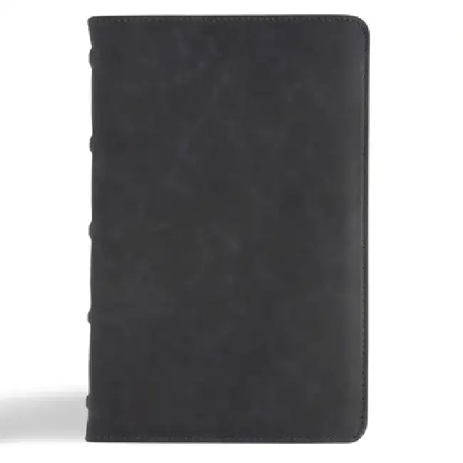 CSB Personal Size Bible, Holman Handcrafted Collection, Marbled Slate Premium Calfskin by Csb Bibles by Holman