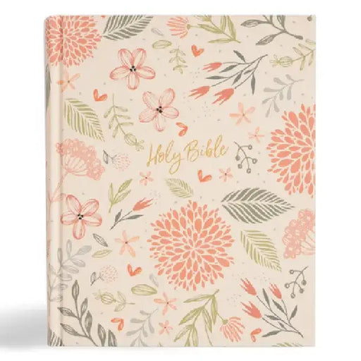 CSB Notetaking Bible, Expanded Reference Edition, Floral Cloth Over Board by Csb Bibles by Holman