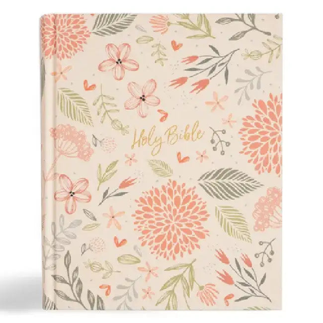 CSB Notetaking Bible, Expanded Reference Edition, Floral Cloth Over Board by Csb Bibles by Holman