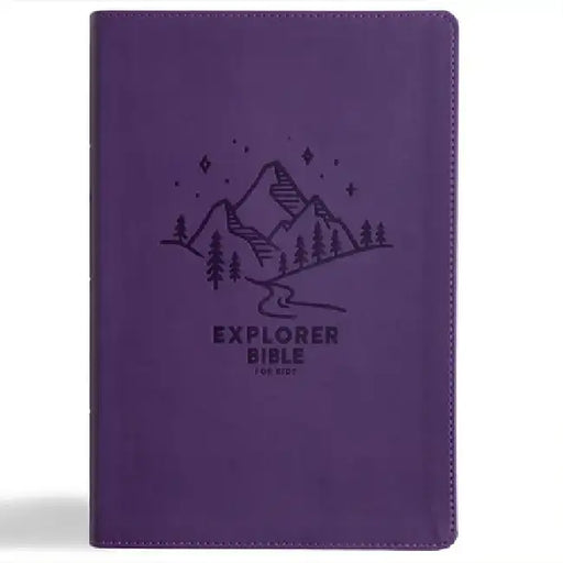 KJV Explorer Bible for Kids, Purple Leathertouch: Placing God's Word in the Middle of God's World by Holman Bible Publishers