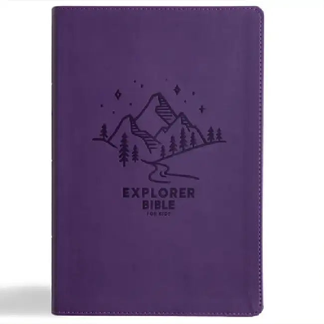 KJV Explorer Bible for Kids, Purple Leathertouch: Placing God's Word in the Middle of God's World by Holman Bible Publishers