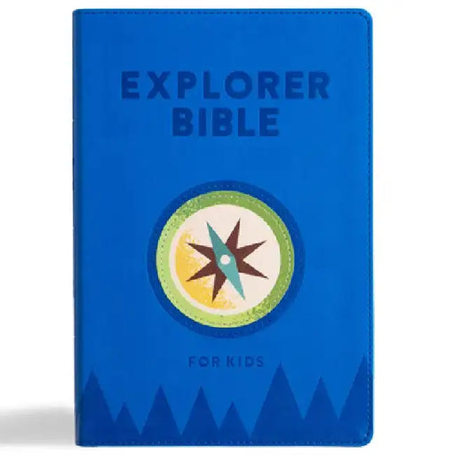 KJV Explorer Bible for Kids, Royal Blue Leathertouch: Placing God's Word in the Middle of God's World by Holman Bible Publishers