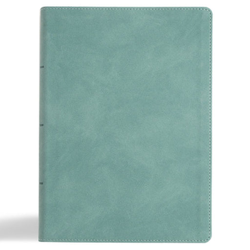 NASB Notetaking Bible, Large Print Edition, Earthen Teal Suedesoft Leathertouch by Holman Bible Publishers