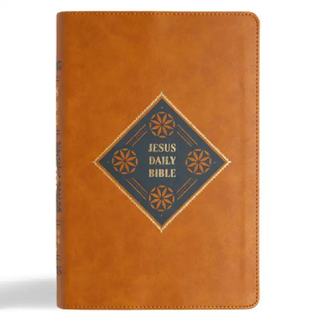 CSB Jesus Daily Bible, Camel Leathertouch: Guided Readings Showing Christ Throughout Scripture by Dwayne Milioni