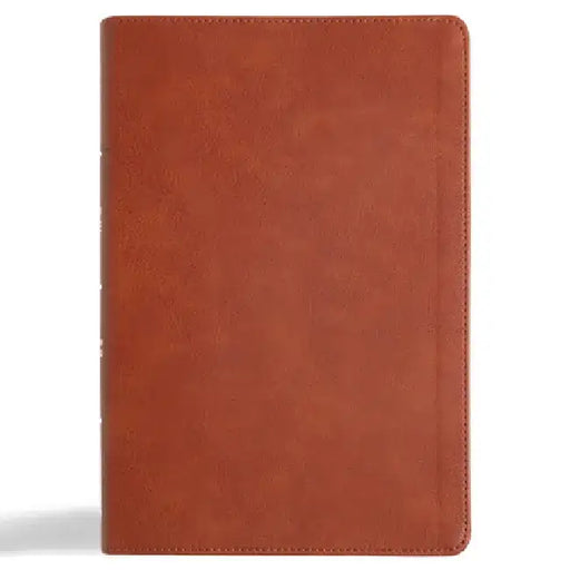 CSB Giant Print Reference Bible, Digital Study Edition, Burnt Sienna Leathertouch, Indexed by Csb Bibles by Holman