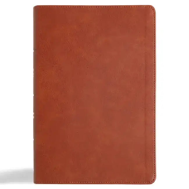 CSB Giant Print Reference Bible, Digital Study Edition, Burnt Sienna Leathertouch, Indexed by Csb Bibles by Holman