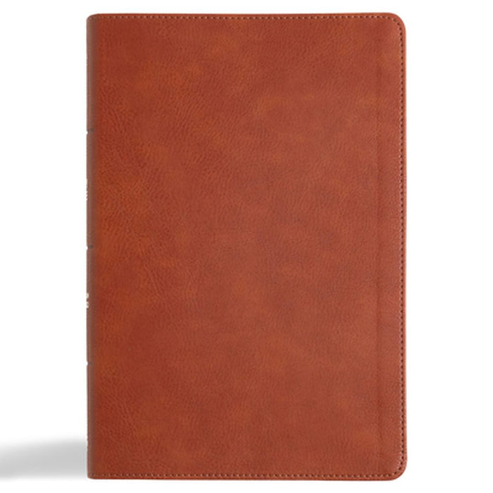 CSB Giant Print Reference Bible, Digital Study Edition, Burnt Sienna Leathertouch, Indexed by Csb Bibles by Holman