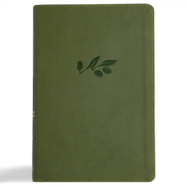CSB Giant Print Reference Bible, Digital Study Edition, Olive Leathertouch by Csb Bibles by Holman