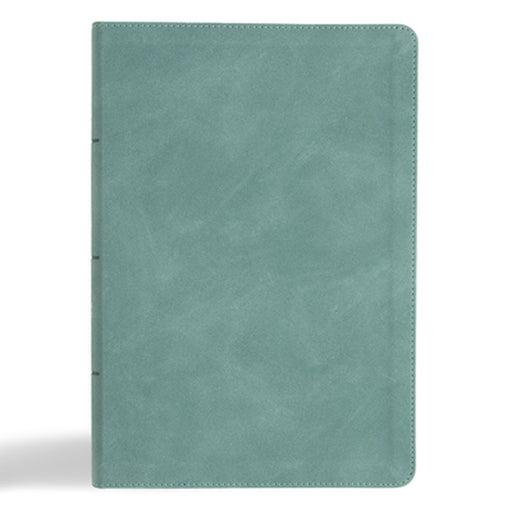 CSB Giant Print Single-Column Bible, Earthen Teal Suedesoft Leathertouch by Csb Bibles by Holman