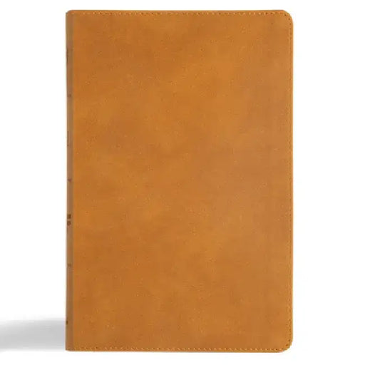 CSB Thinline Bible, Digital Study Edition, Camel Suedesoft Leathertouch by Csb Bibles by Holman