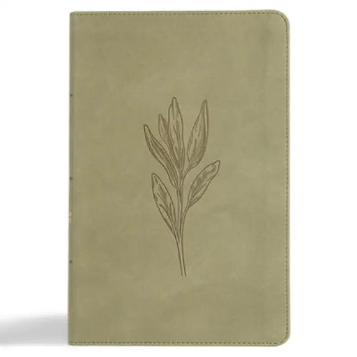 CSB Thinline Bible, Digital Study Edition, Sage Suedesoft Leathertouch by Csb Bibles by Holman