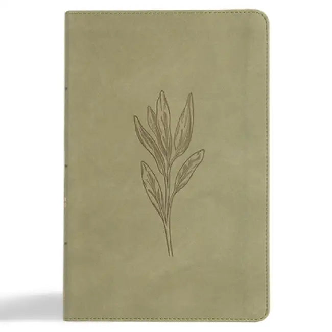 CSB Thinline Bible, Digital Study Edition, Sage Suedesoft Leathertouch by Csb Bibles by Holman