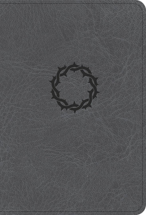 NASB Large Print Compact Reference Bible, Charcoal Leathertouch by Holman Bible Publishers