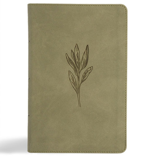 NASB Large Print Personal Size Reference Bible, Sage Suedesoft Leathertouch by Holman Bible Publishers