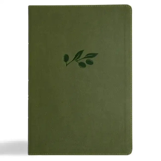 CSB Super Giant Print Reference Bible, Digital Study Edition, Olive Leathertouch by Csb Bibles by Holman