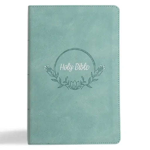 KJV Large Print Personal Size Reference Bible, Earthen Teal Suedesoft Leathertouch by Holman Bible Publishers