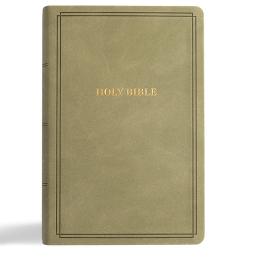 KJV Large Print Personal Size Reference Bible, Sage Suedesoft Leathertouch by Holman Bible Publishers