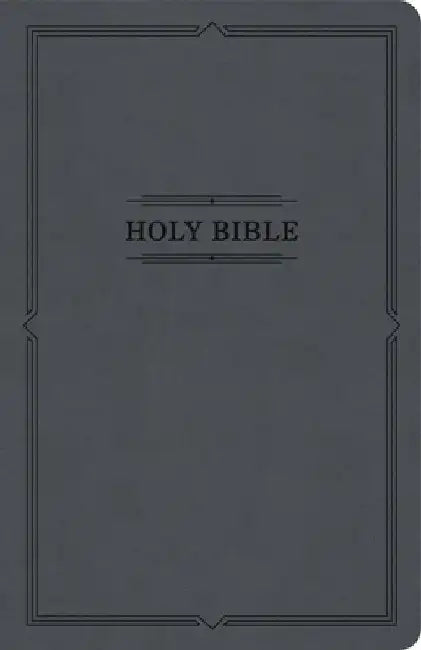 KJV Thinline Bible, Value Edition, Charcoal Leathertouch by Holman Bible Publishers