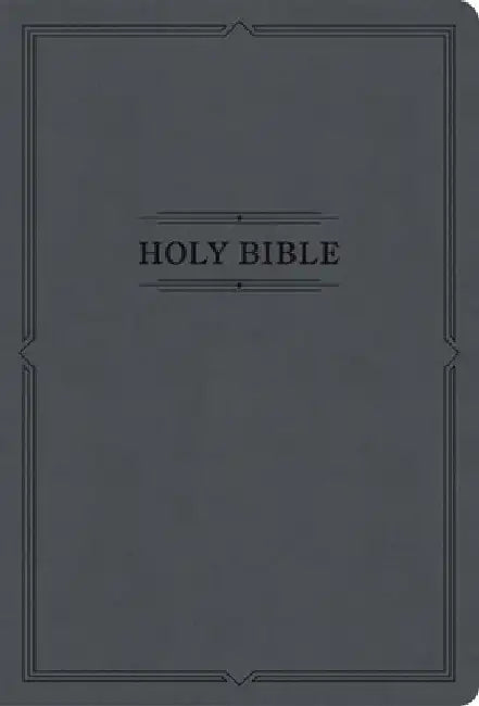 KJV Large Print Thinline Bible, Value Edition, Charcoal Leathertouch by Holman Bible Publishers