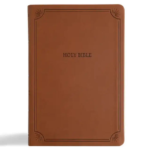 NASB Large Print Thinline Bible, Value Edition, Brown Leathertouch by Holman Bible Publishers