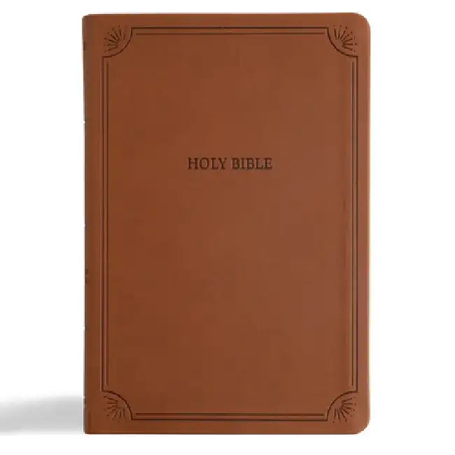 NASB Large Print Thinline Bible, Value Edition, Brown Leathertouch by Holman Bible Publishers