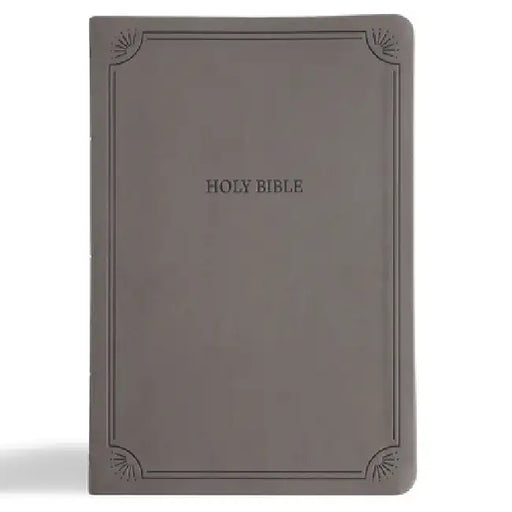NASB Large Print Thinline Bible, Value Edition, Charcoal Leathertouch by Holman Bible Publishers