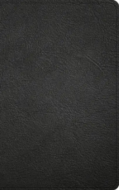 CSB Single-Column Personal Size Reference Bible, Holman Handcrafted Collection, Black Premium Goatskin by Csb Bibles by Holman