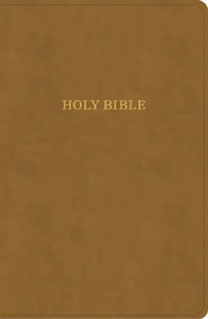 KJV Personal Size Giant Print Bible, Camel Suedesoft Leathertouch, Indexed by Holman Bible Publishers