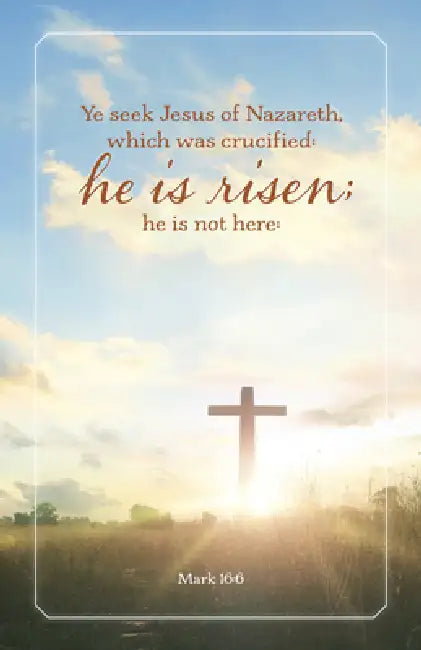 Easter Bulletin: Ye Seek (Package of 100): Mark 16:6 (Kjv) by Broadman Church Supplies Staff