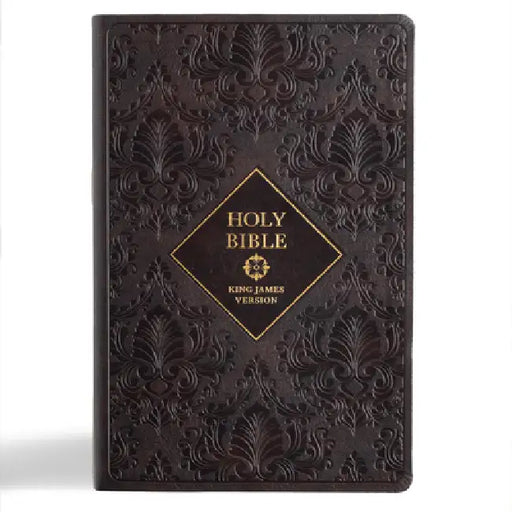 KJV Holy Bible, Giant Print with Cross-References, Dark Brown Leathertouch, Indexed by Holman Bible Publishers