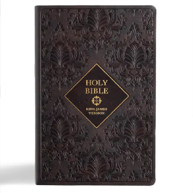 KJV Holy Bible, Giant Print with Cross-References, Dark Brown Leathertouch, Indexed by Holman Bible Publishers